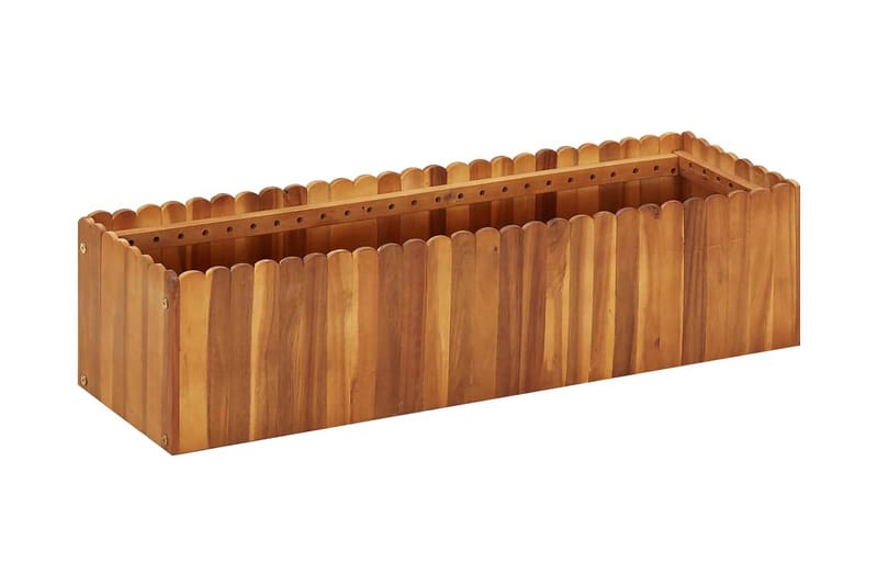 Kukkalaatikko 100x30x25 cm täysi akaasiapuu - Ruskea - Puutarhakalusteet - Tarvikkeet ulos - Muut puutarhatarvikkeet - Ruukut ulkokäyttöön
