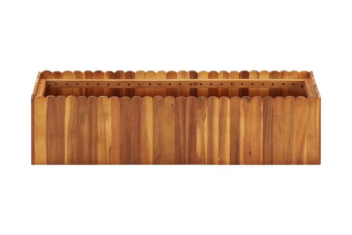 Kukkalaatikko 100x30x25 cm täysi akaasiapuu - Ruskea - Ruukut ulkokäyttöön - Kukkalaatikko