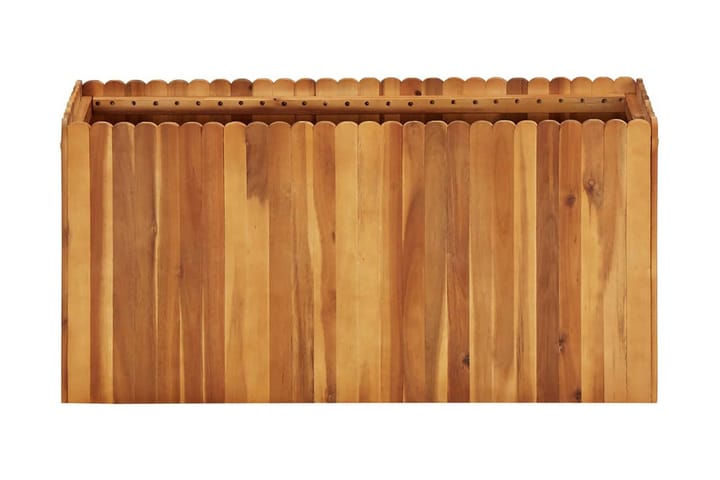 Kukkalaatikko 100x30x50 cm täysi akaasiapuu - Ruskea - Ruukut ulkokäyttöön - Kukkalaatikko