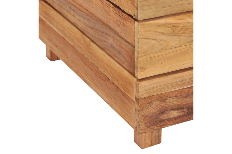 Kukkalaatikko 100x40x38 cm kierrätetty tiikki ja teräs - Ruskea - Puutarhakalusteet - Tarvikkeet ulos - Muut puutarhatarvikkeet - Ruukut ulkokäyttöön