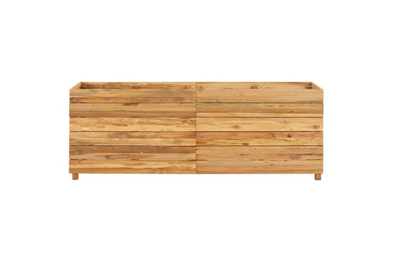 Kukkalaatikko 150x40x55 cm kierrätetty tiikki ja teräs - Ruskea - Puutarhakalusteet - Tarvikkeet ulos - Muut puutarhatarvikkeet - Ruukut ulkokäyttöön
