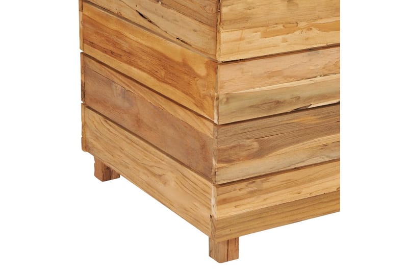 Kukkalaatikko 150x40x55 cm kierrätetty tiikki ja teräs - Ruskea - Puutarhakalusteet - Tarvikkeet ulos - Muut puutarhatarvikkeet - Ruukut ulkokäyttöön