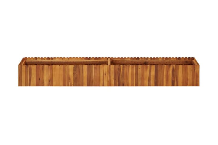 Kukkalaatikko 200x30x25 cm täysi akaasiapuu - Ruskea - Ruukut ulkokäyttöön - Kukkalaatikko