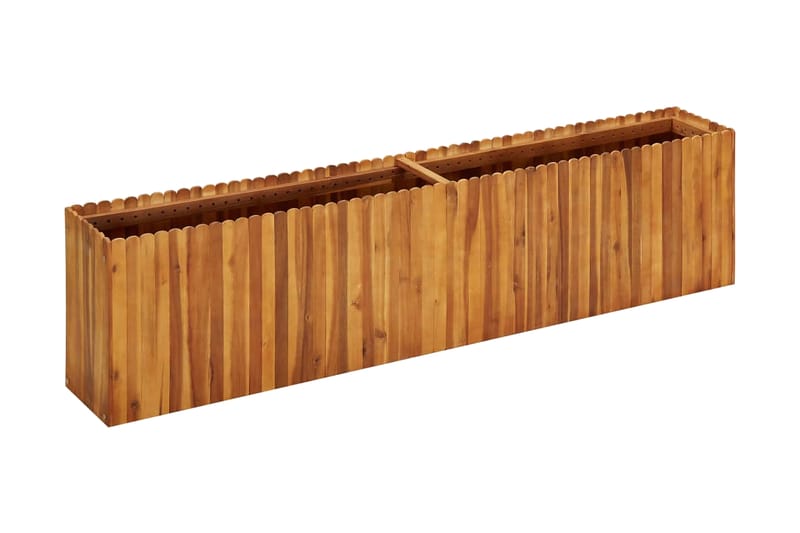Kukkalaatikko 200x30x50 cm täysi akaasiapuu - Ruskea - Puutarhakalusteet - Tarvikkeet ulos - Muut puutarhatarvikkeet - Ruukut ulkokäyttöön