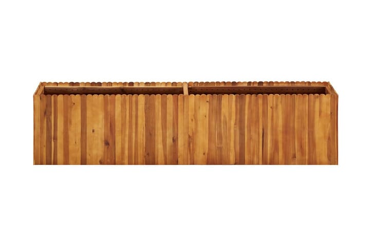 Kukkalaatikko 200x30x50 cm täysi akaasiapuu - Ruskea - Ruukut ulkokäyttöön - Kukkalaatikko