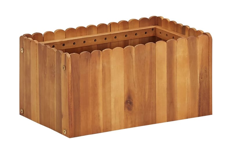 Kukkalaatikko 50x30x25 cm täysi akaasiapuu - Ruskea - Puutarhakalusteet - Tarvikkeet ulos - Muut puutarhatarvikkeet - Ruukut ulkokäyttöön