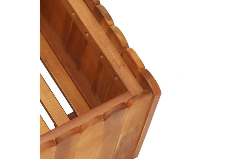 Kukkalaatikko 50x30x25 cm täysi akaasiapuu - Ruskea - Puutarhakalusteet - Tarvikkeet ulos - Muut puutarhatarvikkeet - Ruukut ulkokäyttöön