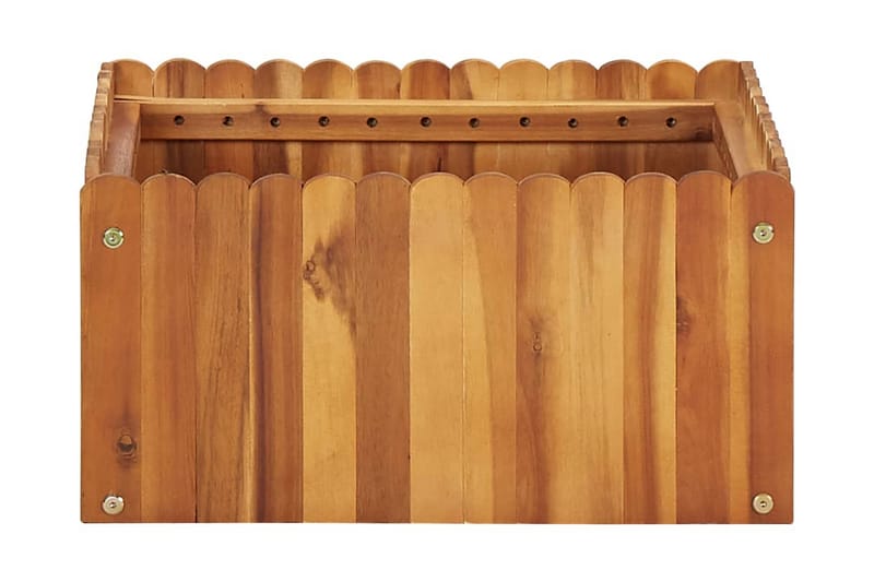 Kukkalaatikko 50x50x25 cm täysi akaasiapuu - Ruskea - Puutarhakalusteet - Tarvikkeet ulos - Muut puutarhatarvikkeet - Ruukut ulkokäyttöön