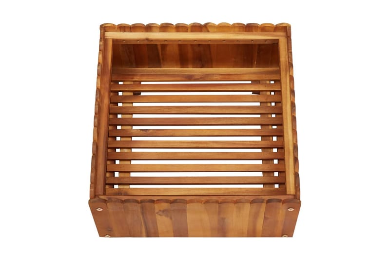 Kukkalaatikko 50x50x25 cm täysi akaasiapuu - Ruskea - Puutarhakalusteet - Tarvikkeet ulos - Muut puutarhatarvikkeet - Ruukut ulkokäyttöön