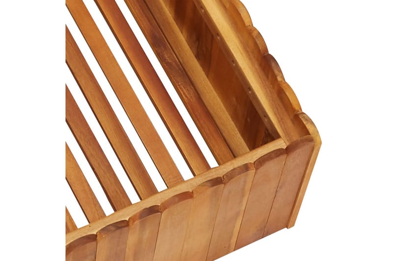 Kukkalaatikko 50x50x25 cm täysi akaasiapuu - Ruskea - Puutarhakalusteet - Tarvikkeet ulos - Muut puutarhatarvikkeet - Ruukut ulkokäyttöön