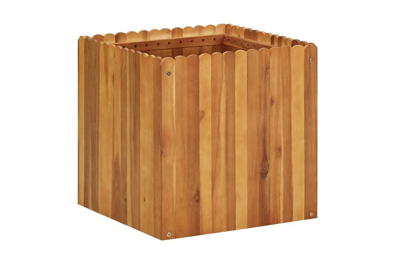 Kukkalaatikko 50x50x50 cm täysi akaasiapuu - Ruskea - Puutarhakalusteet - Tarvikkeet ulos - Muut puutarhatarvikkeet - Ruukut ulkokäyttöön