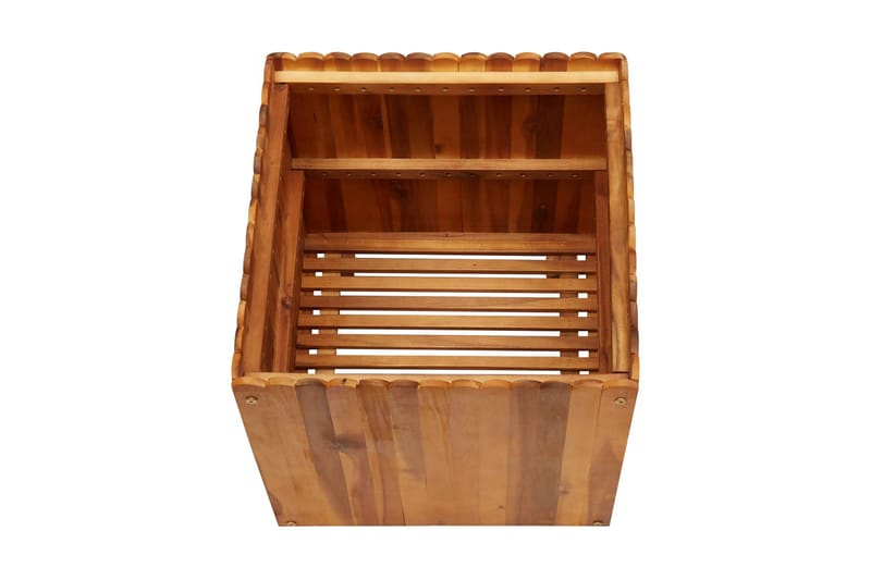 Kukkalaatikko 50x50x50 cm täysi akaasiapuu - Ruskea - Puutarhakalusteet - Tarvikkeet ulos - Muut puutarhatarvikkeet - Ruukut ulkokäyttöön