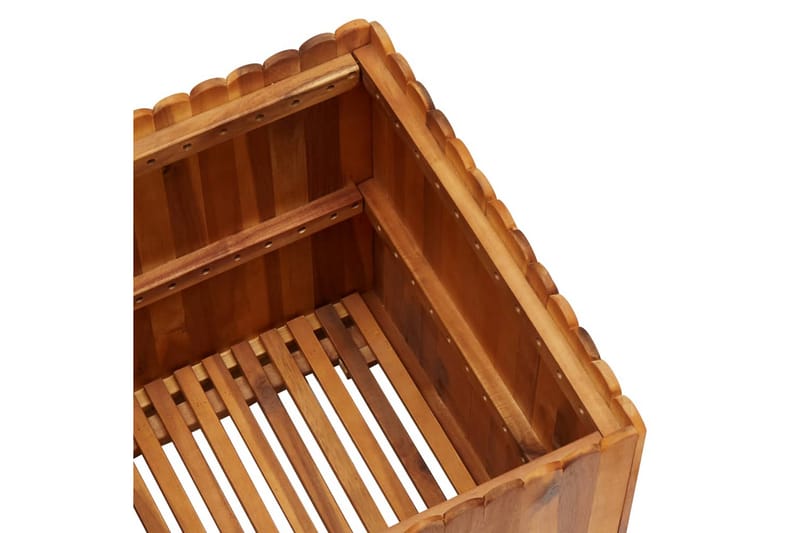 Kukkalaatikko 50x50x50 cm täysi akaasiapuu - Ruskea - Puutarhakalusteet - Tarvikkeet ulos - Muut puutarhatarvikkeet - Ruukut ulkokäyttöön
