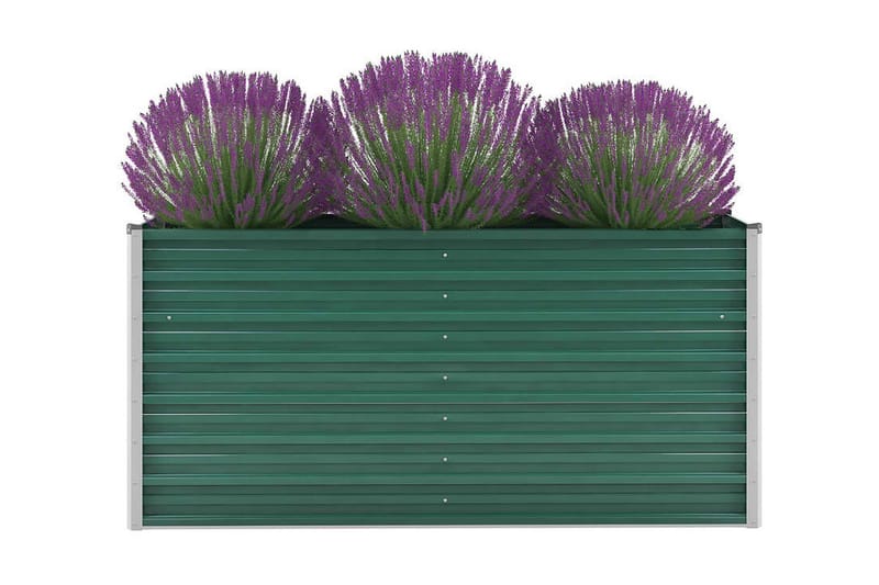 Kukkalaatikko galvanoitu teräs 160x40x77 cm vihreä - Vihreä - Puutarhakalusteet - Tarvikkeet ulos - Muut puutarhatarvikkeet - Ruukut ulkokäyttöön