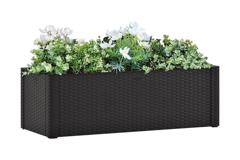 Kukkalaatikko itsekastelujärjestelmällä 100x43x33cm Antrasii - Antrasiitti - Puutarhakalusteet - Tarvikkeet ulos - Muut puutarhatarvikkeet - Ruukut ulkokäyttöön
