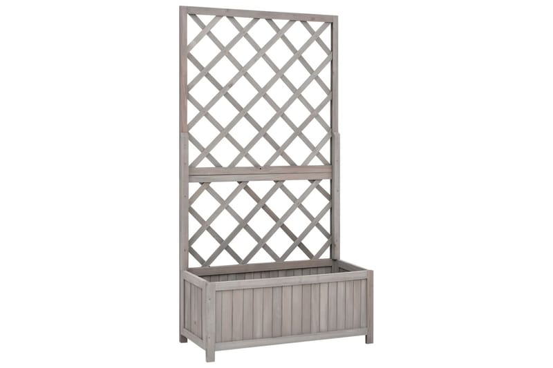 Kukkalaatikko säleiköllä harmaa 70x30x135 cm täysi kuusi - Puutarhakalusteet - Tarvikkeet ulos - Muut puutarhatarvikkeet - Ruukut ulkokäyttöön