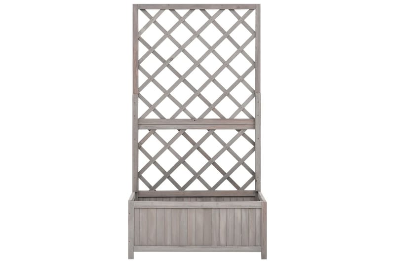 Kukkalaatikko säleiköllä harmaa 70x30x135 cm täysi kuusi - Puutarhakalusteet - Tarvikkeet ulos - Muut puutarhatarvikkeet - Ruukut ulkokäyttöön