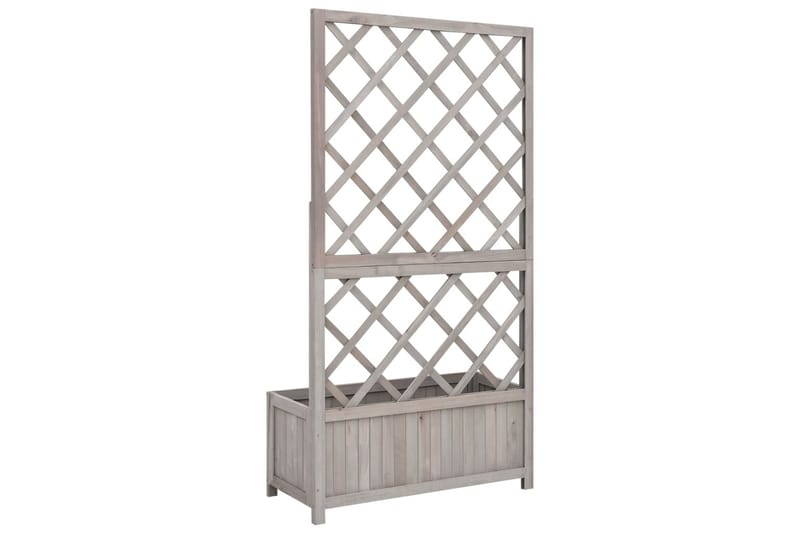 Kukkalaatikko säleiköllä harmaa 70x30x135 cm täysi kuusi - Puutarhakalusteet - Tarvikkeet ulos - Muut puutarhatarvikkeet - Ruukut ulkokäyttöön
