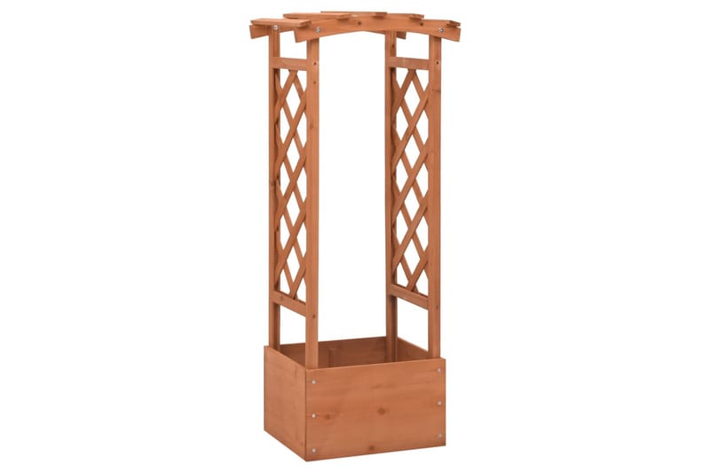 Kukkalaatikko säleiköllä ja kaarella 49x39x117 cm kuusi - Puutarhakalusteet - Tarvikkeet ulos - Muut puutarhatarvikkeet - Ruukut ulkokäyttöön