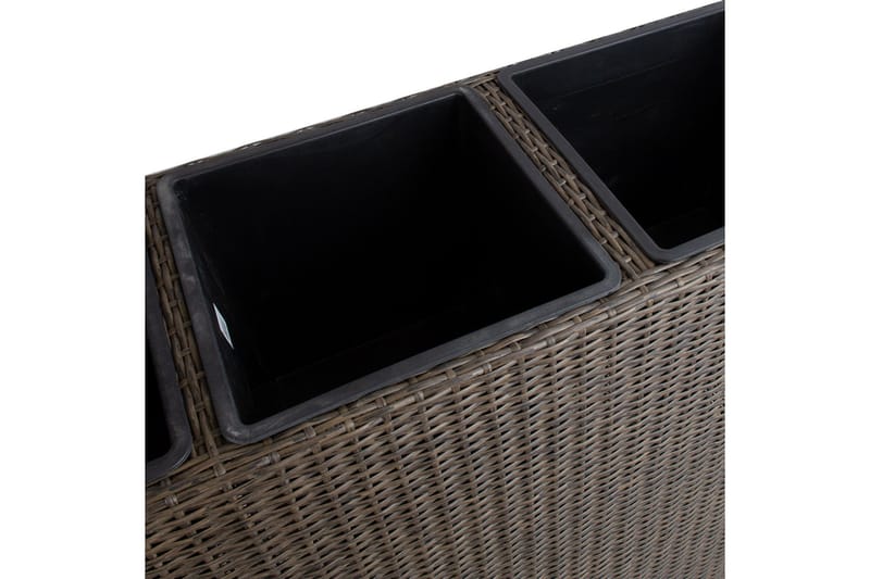 Kukkalaatikko Wicker 110x39xH88 cm Tummanruskea - Puutarhakalusteet - Tarvikkeet ulos - Muut puutarhatarvikkeet - Ruukut ulkokäyttöön