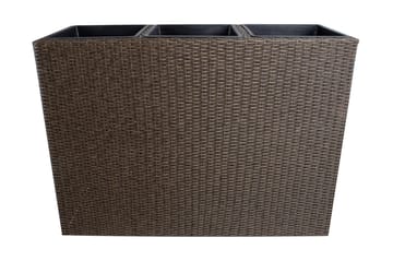 Kukkalaatikko Wicker 110x39xH88 cm Tummanruskea - Puutarhakalusteet - Tarvikkeet ulos - Muut puutarhatarvikkeet - Ruukut ulkokäyttöön