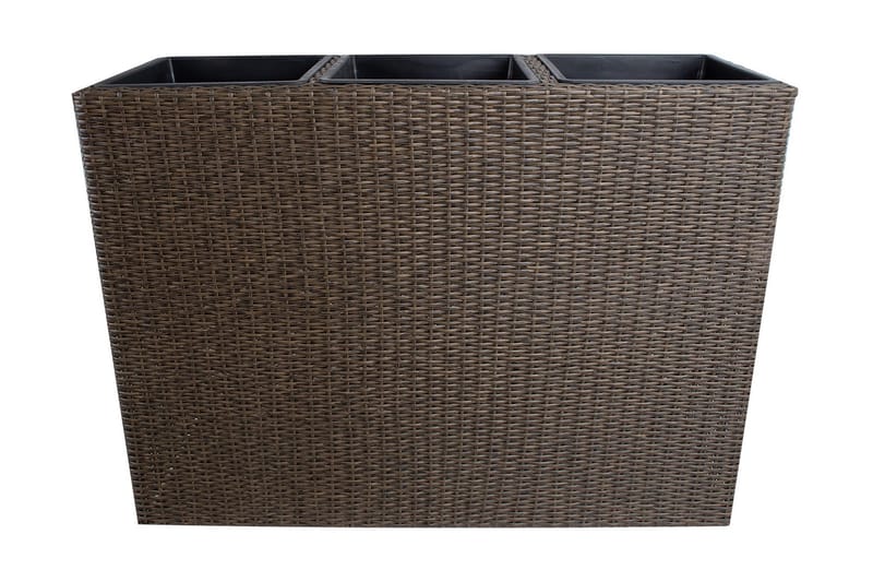 Kukkalaatikko Wicker 110x39xH88 cm Tummanruskea - Puutarhakalusteet - Tarvikkeet ulos - Muut puutarhatarvikkeet - Ruukut ulkokäyttöön