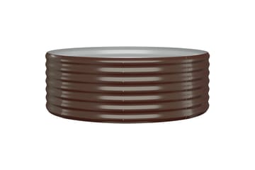 Puutarhakukkalaatikko jauhemaalattu teräs 100x100x36 cm rusk - Ruskea - Puutarhakalusteet - Tarvikkeet ulos - Muut puutarhatarvikkeet - Ruukut ulkokäyttöön