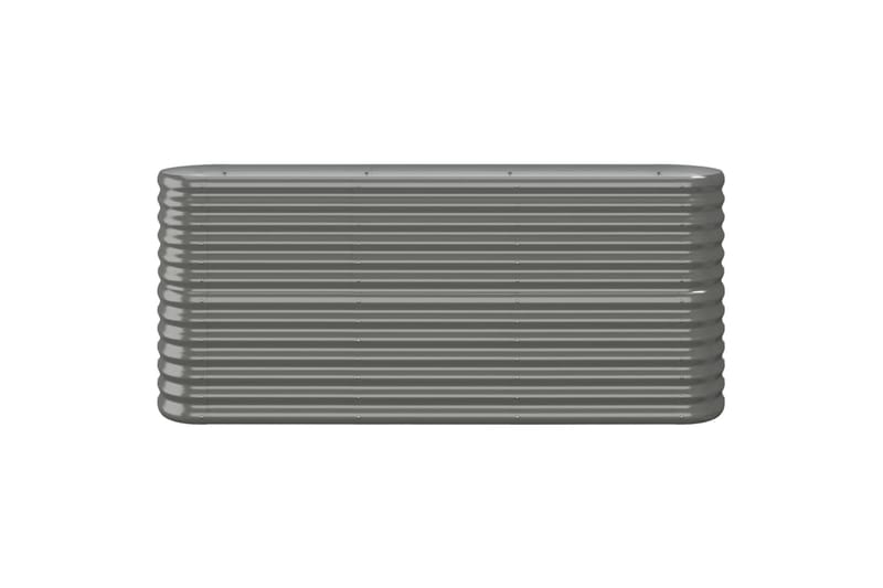 Puutarhakukkalaatikko jauhemaalattu teräs 152x40x68 cm harma - Harmaa - Puutarhakalusteet - Tarvikkeet ulos - Muut puutarhatarvikkeet - Ruukut ulkokäyttöön