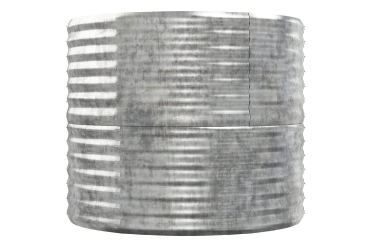 Puutarhakukkalaatikko jauhemaalattu teräs 152x80x68 cm hopea - Hopea - Ruukut ulkokäyttöön - Kukkalaatikko