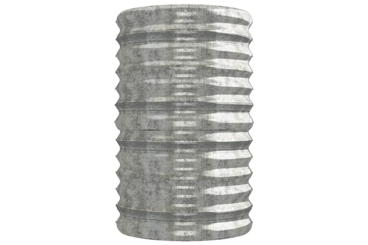 Puutarhakukkalaatikko jauhemaalattu teräs 224x40x68 cm hopea - Hopea - Ruukut ulkokäyttöön - Kukkalaatikko