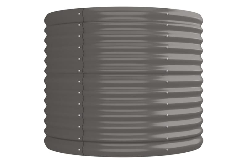 Puutarhakukkalaatikko jauhemaalattu teräs 224x80x68 cm harma - Harmaa - Puutarhakalusteet - Tarvikkeet ulos - Muut puutarhatarvikkeet - Ruukut ulkokäyttöön