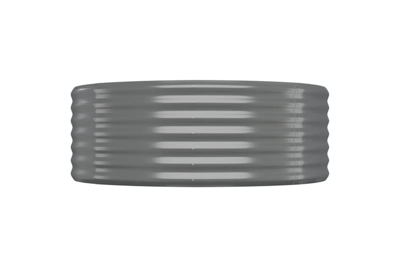 Puutarhakukkalaatikko jauhemaalattu teräs 322x100x36 cm harm - Harmaa - Puutarhakalusteet - Tarvikkeet ulos - Muut puutarhatarvikkeet - Ruukut ulkokäyttöön