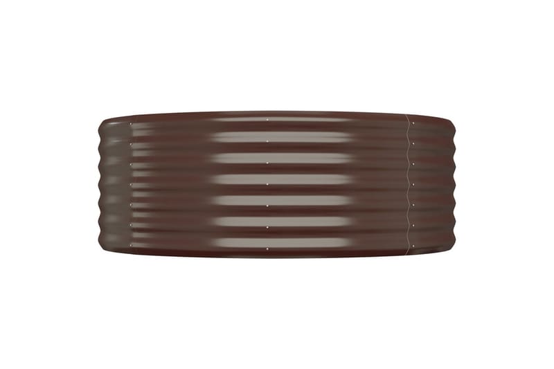 Puutarhakukkalaatikko jauhemaalattu teräs 322x100x36 cm rusk - Ruskea - Puutarhakalusteet - Tarvikkeet ulos - Muut puutarhatarvikkeet - Ruukut ulkokäyttöön