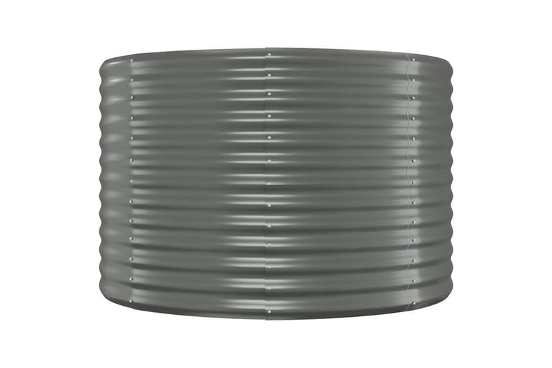 Puutarhakukkalaatikko jauhemaalattu teräs 322x100x68 cm harm - Harmaa - Puutarhakalusteet - Tarvikkeet ulos - Muut puutarhatarvikkeet - Ruukut ulkokäyttöön