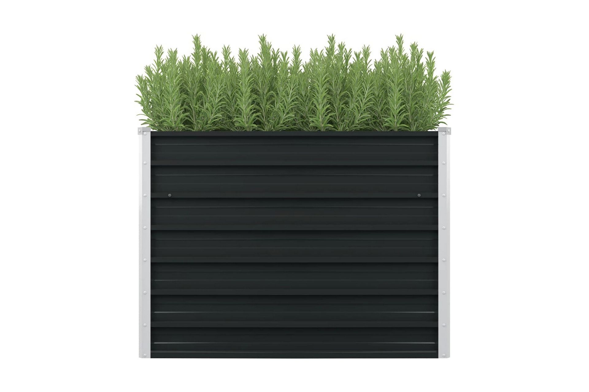 Puutarhalaatikko 100x100x77cm galvanoitu teräs antrasiitti - Antrasiitti - Puutarhakalusteet - Tarvikkeet ulos - Muut puutarhatarvikkeet - Ruukut ulkokäyttöön