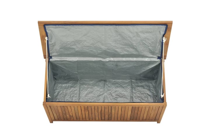Puutarhalaatikko 114x50x58 cm täysi tiikki - Ruskea - Ruukut ulkokäyttöön - Kukkalaatikko