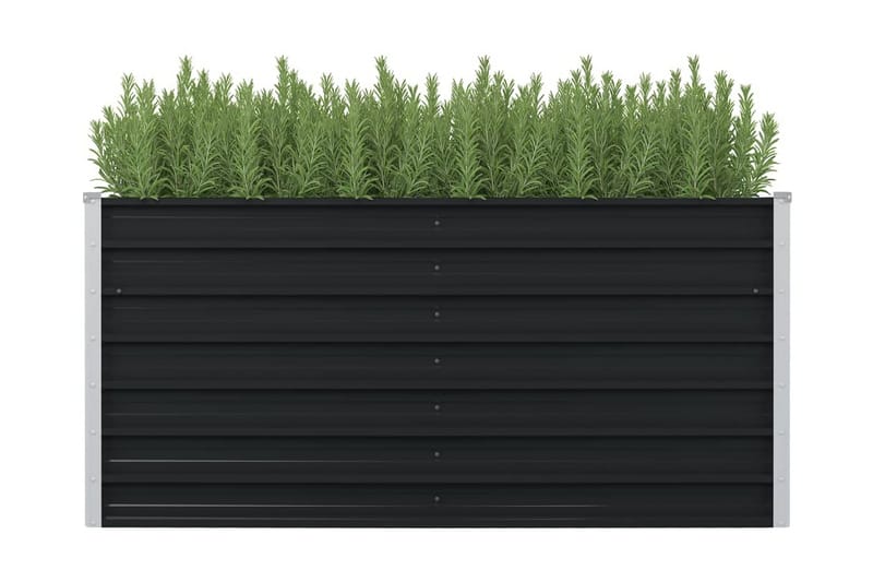 Puutarhalaatikko 160x80x77cm galvanoitu teräs antrasiitti - Antrasiitti - Puutarhakalusteet - Tarvikkeet ulos - Muut puutarhatarvikkeet - Ruukut ulkokäyttöön