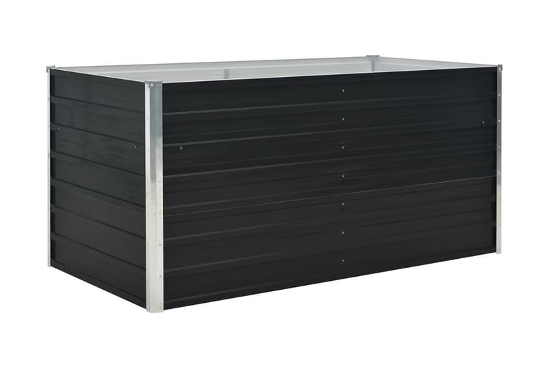 Puutarhalaatikko 160x80x77cm galvanoitu teräs antrasiitti - Antrasiitti - Puutarhakalusteet - Tarvikkeet ulos - Muut puutarhatarvikkeet - Ruukut ulkokäyttöön