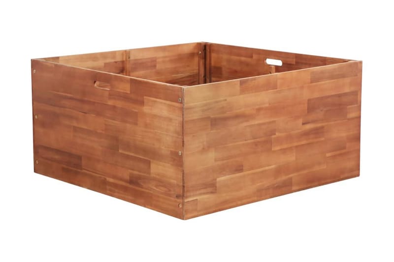 Puutarhan korotettu kukkalaatikko akaasiapuu 100x100x50 cm - Ruskea - Puutarhakalusteet - Tarvikkeet ulos - Muut puutarhatarvikkeet - Ruukut ulkokäyttöön