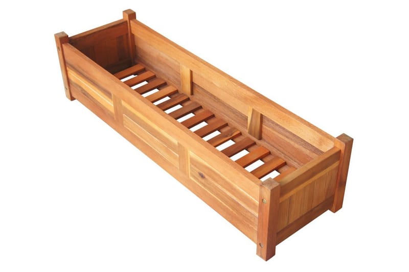 Puutarhan korotettu kukkalaatikko akaasiapuu 100x30x25 cm - Ruskea - Puutarhakalusteet - Tarvikkeet ulos - Muut puutarhatarvikkeet - Ruukut ulkokäyttöön