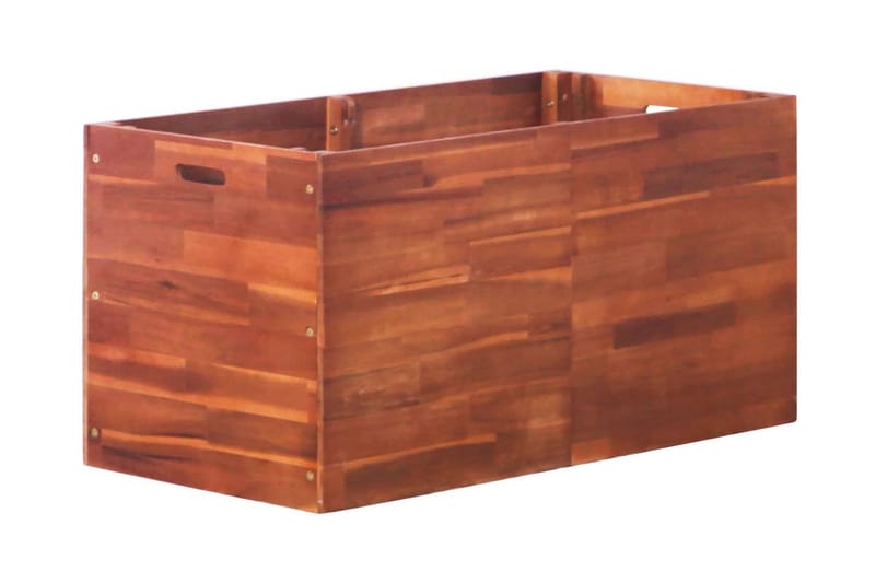 Puutarhan korotettu kukkalaatikko akaasiapuu 100x50x50 cm - Ruskea - Puutarhakalusteet - Tarvikkeet ulos - Muut puutarhatarvikkeet - Ruukut ulkokäyttöön