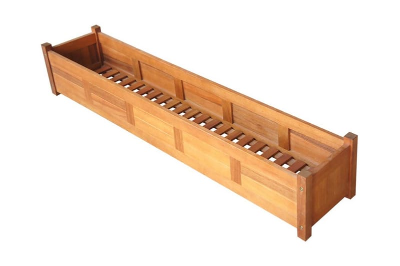 Puutarhan korotettu kukkalaatikko akaasiapuu 150x30x25 cm - Ruskea - Puutarhakalusteet - Tarvikkeet ulos - Muut puutarhatarvikkeet - Ruukut ulkokäyttöön