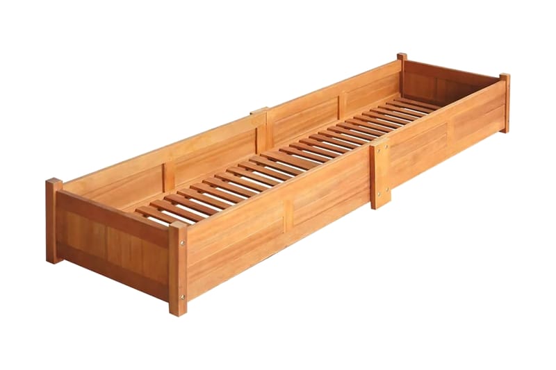 Puutarhan korotettu kukkalaatikko akaasiapuu 200x50x25 cm - Ruskea - Puutarhakalusteet - Tarvikkeet ulos - Muut puutarhatarvikkeet - Ruukut ulkokäyttöön
