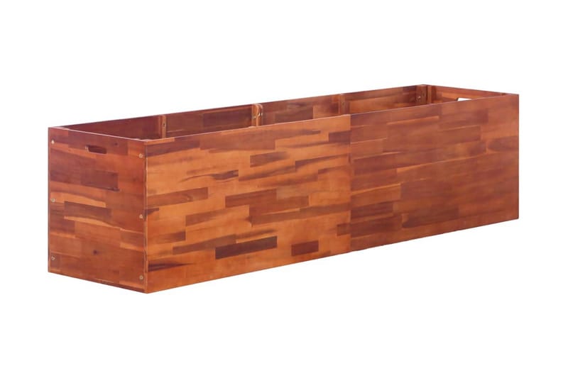 Puutarhan korotettu kukkalaatikko akaasiapuu 200x50x50 cm - Ruskea - Puutarhakalusteet - Tarvikkeet ulos - Muut puutarhatarvikkeet - Ruukut ulkokäyttöön