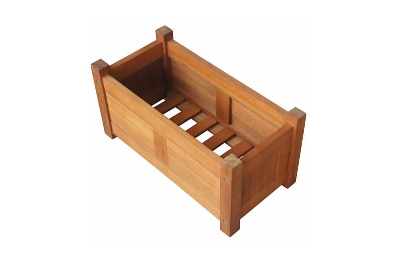 Puutarhan korotettu kukkalaatikko akaasiapuu 50x25x25 cm - Ruskea - Puutarhakalusteet - Tarvikkeet ulos - Muut puutarhatarvikkeet - Ruukut ulkokäyttöön