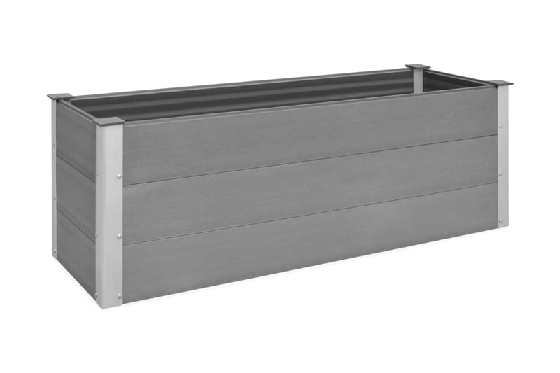 Puutarhan korotettu kukkalaatikko WPC 150x50x54 cm harmaa - Harmaa - Puutarhakalusteet - Tarvikkeet ulos - Muut puutarhatarvikkeet - Ruukut ulkokäyttöön