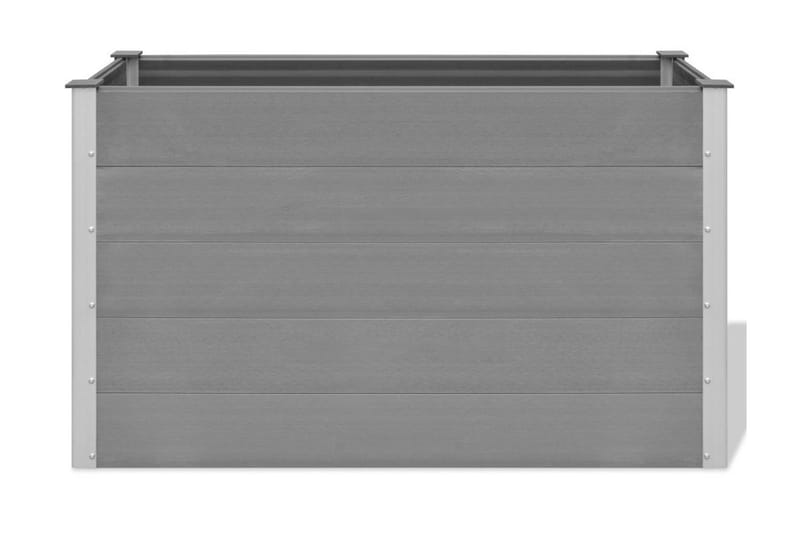 Puutarhan korotettu kukkalaatikko WPC 150x50x91 cm harmaa - Harmaa - Puutarhakalusteet - Tarvikkeet ulos - Muut puutarhatarvikkeet - Ruukut ulkokäyttöön
