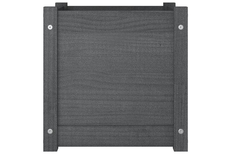 Puutarhan kukkalaatikko harmaa 40x40x40 cm täysi mänty - Harmaa - Puutarhakalusteet - Tarvikkeet ulos - Muut puutarhatarvikkeet - Ruukut ulkokäyttöön