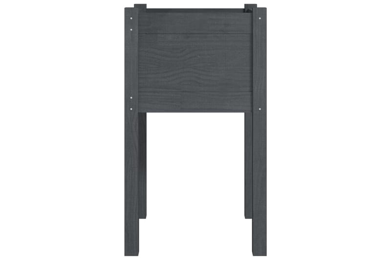 Puutarhan kukkalaatikko harmaa 40x40x70cm täysi mänty - Harmaa - Puutarhakalusteet - Tarvikkeet ulos - Muut puutarhatarvikkeet - Ruukut ulkokäyttöön
