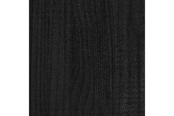 Puutarhan kukkalaatikko musta 31x31x70 cm täysi mänty - Musta - Ruukut ulkokäyttöön - Kukkalaatikko
